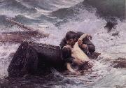 Alfred Guillou Adieu oil painting